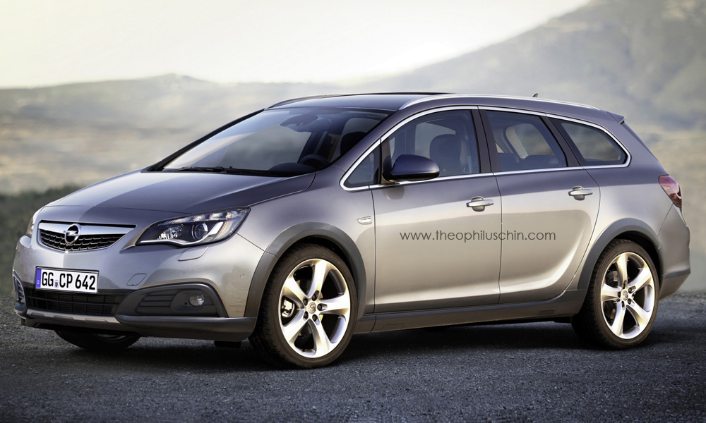 Opel Astra Country Gtc Tourer Rendering Autofilou