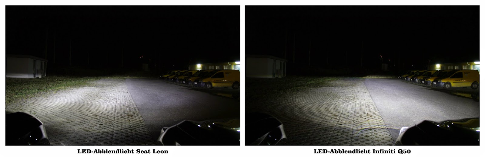 LED-Abblendlicht Seat Leon & Infiniti Q50 | Photo © Raphael Gürth/autofilou.at