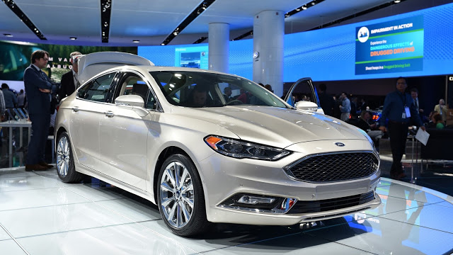 2016 Ford Fusion front vorne led silver silber Mondeo NAIAS