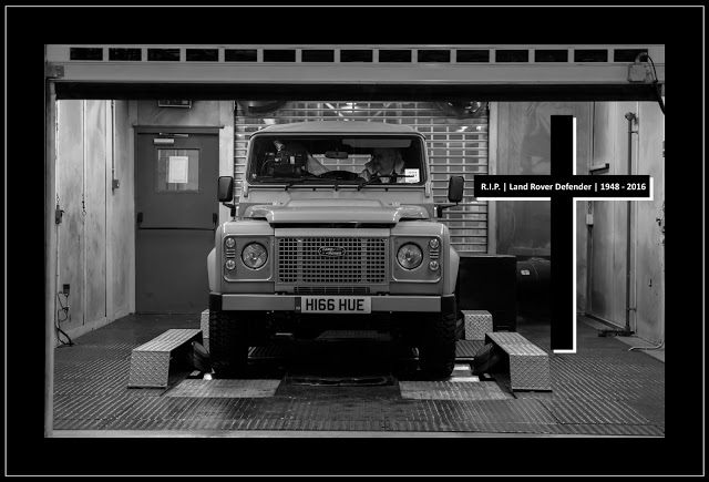 Last Land Rover Defender produced Solihull 2016 R.I.P.