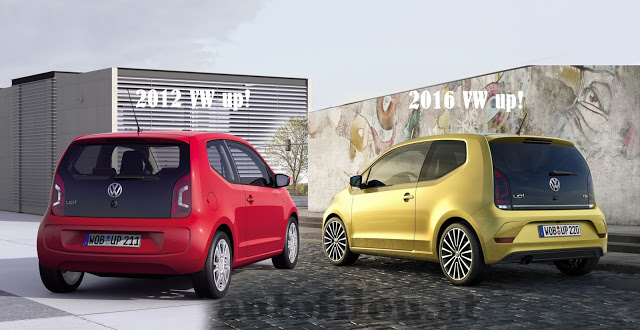 2016 vs. 2012 VW up! Unterschied Vergleich difference Facelift