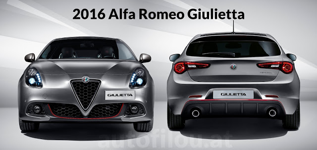 2016 Alfa Romeo Giulietta front back rear vorne grau tail