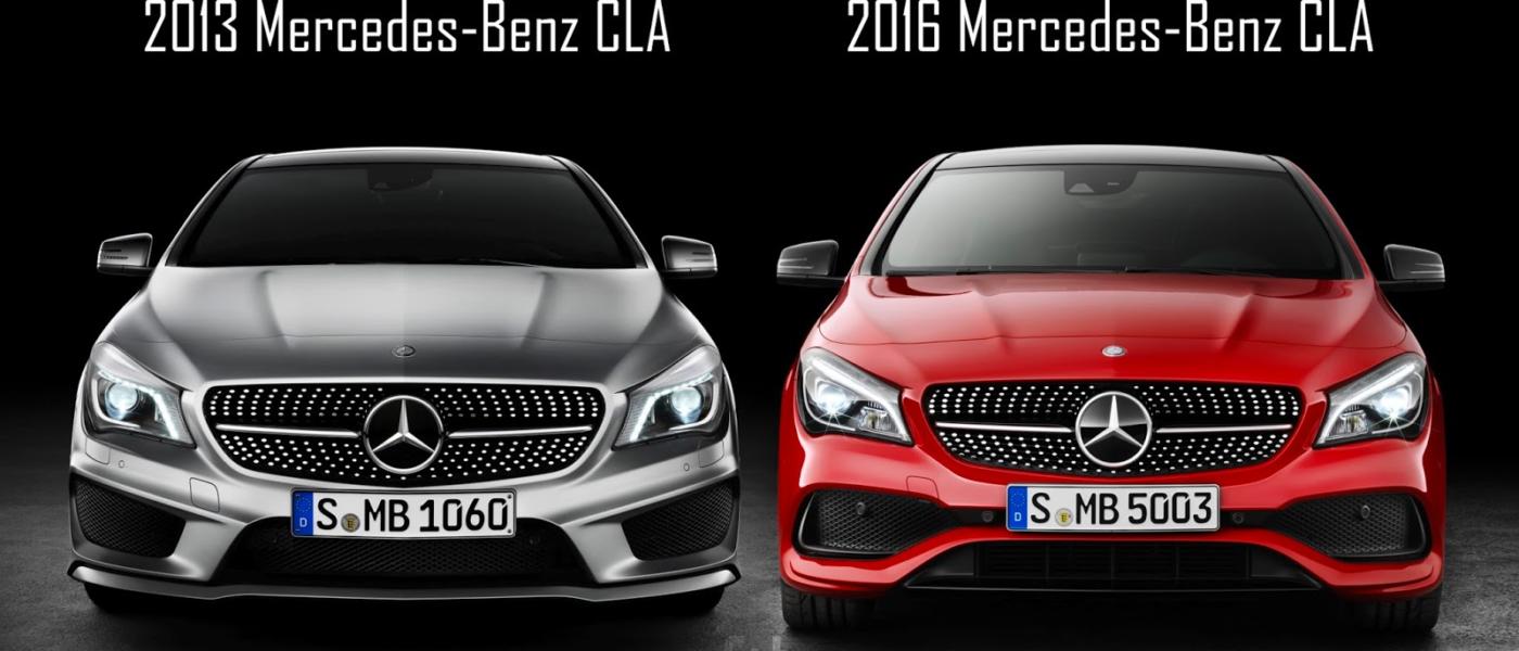 2013 2016 Mercedes-Benz CLA Vergleich Difference Comparison Unterschied Vergleich old new