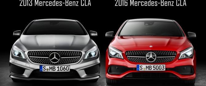 2013 2016 Mercedes-Benz CLA Vergleich Difference Comparison Unterschied Vergleich old new