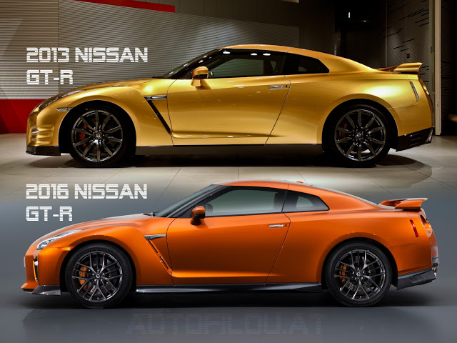 2013 2016 Nissan GT-R Vergleich versus difference Unterschied compare