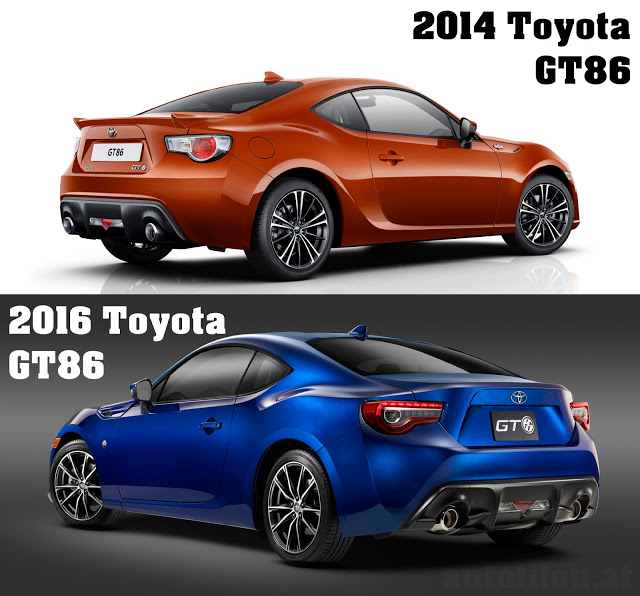 2014 2016 Toyota GT86 Vergleich versus Unterschied compare difference
