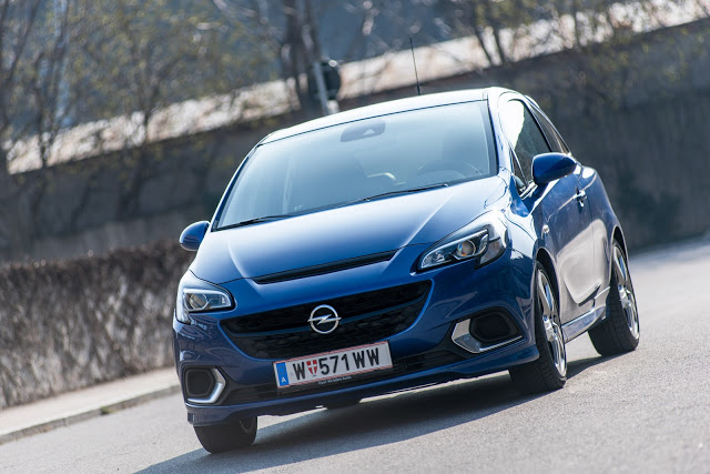 2015 2016 Opel Corsa OPC test review fahrbericht blau