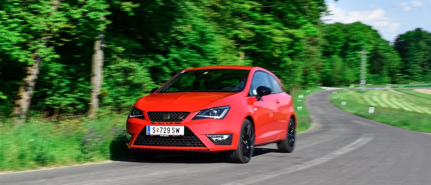 2016 SEAT Ibiza Cupra test review red rot