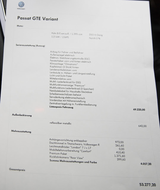 2016 VW Passat GTE Kombi test fahrbericht Österreich Volkswagen