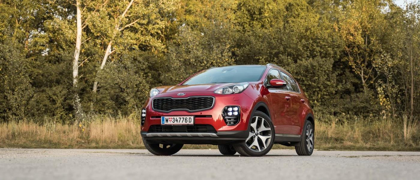 2016 KIA Sportage GT Line 1.6 T-GDI AWD Test Review Red rot