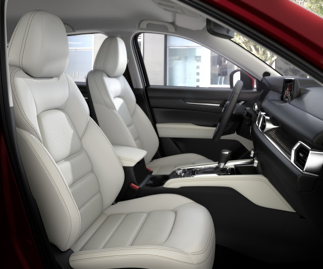 2017 Mazda CX-5 Interieur Interior Innenraum Leder white weiß