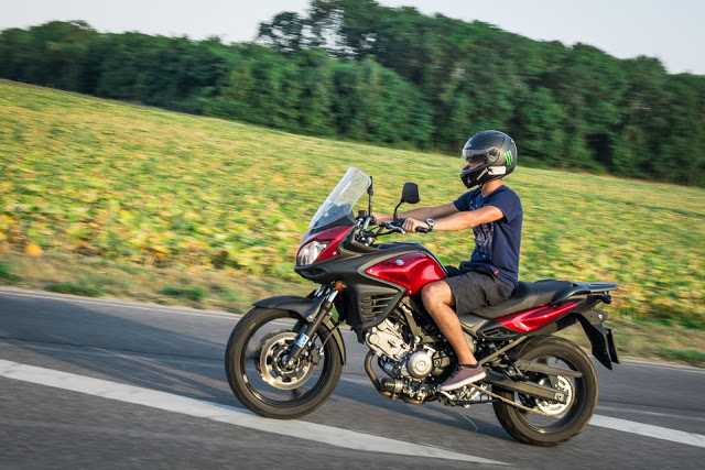 2015 Suzuki V-Strom 650 ABS test drive review fahbericht