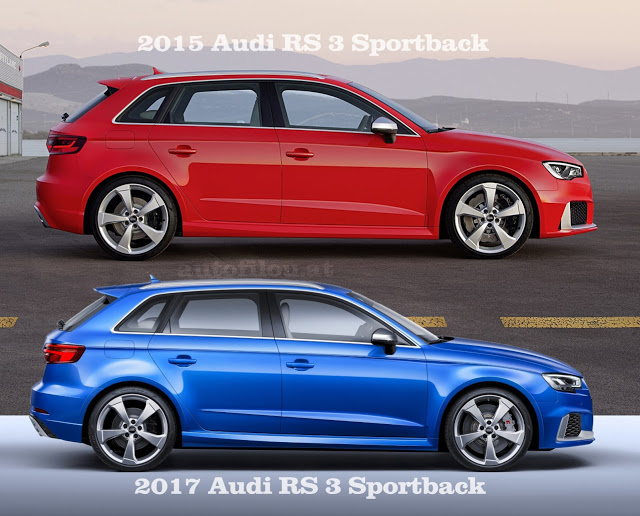 2015 2017 Audi RS 3 Sportback Vergleich Änderungen Difference Compare