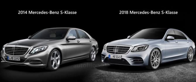 2014 2018 Mercedes-Benz S-Klasse Class vergleich Comparison Changes difference Neuerungen Unterschied old new versus