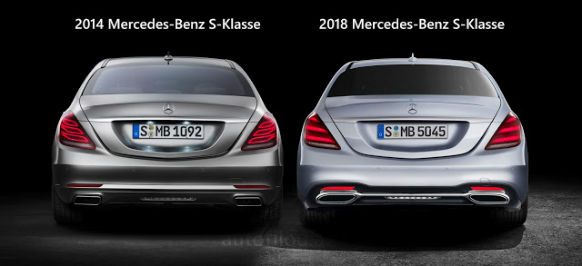 2014 2018 Mercedes Benz S Klasse Class Vergleich Änderungen Unterschied difference versus compare