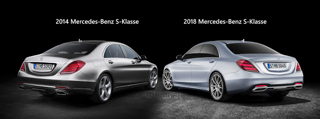 2014 2018 Mercedes Benz S Klasse Class Vergleich Änderungen Unterschied difference versus compare