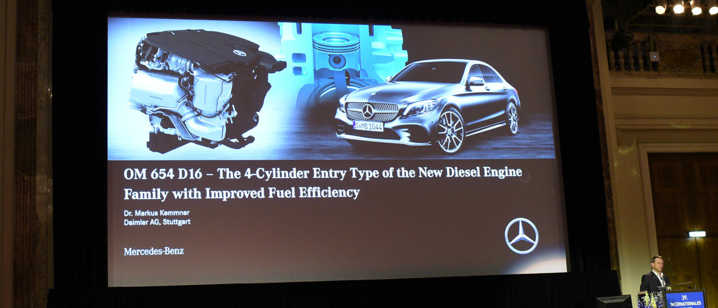 2018 Mercedes-Benz Daimler OM 654 Vierzylinder Turbodiesel 1.6 Motor Symposium