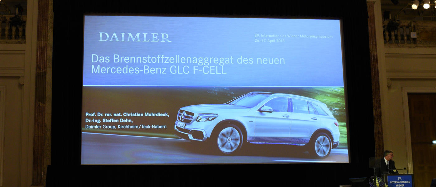 2018 Mercedes-Benz GLC F-CELL Wasserstoff Brennstoffzelle FCEV fuel technik funktion motorensymposium hofburg wien vienna