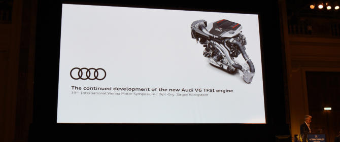 Audi 2.9 V6 TFSI Motor Symposium Engine Wien Hofburg Vienna 2018 RS 5