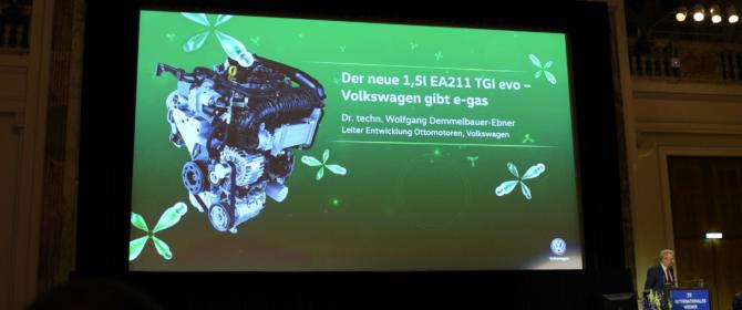 VW Volkswagen Erdgas CNG Golf Motor Symposium Hofburg Wien 2018 1.5 TGI evo EA211