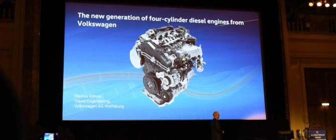 2018 Motor Symposium Vienna Wien Hofburg VW Volkswagen 2 Liter Two Zwei Diesel engine EA288 evo