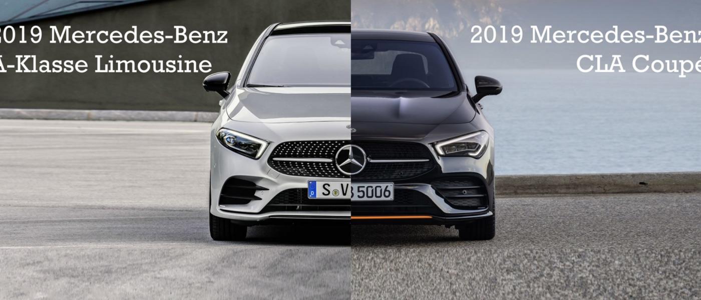 Vergleich 2019 Mercedes Benz A Klasse Limousine Vs Cla Coupé Autofilou
