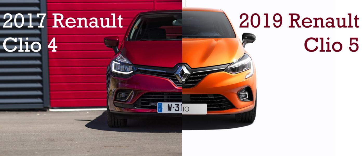 2017 Renault Clio 4 vs. 2019 Renault Clio 5 Comparison Difference Unterschied Vergleich Änderungen Neuerungen