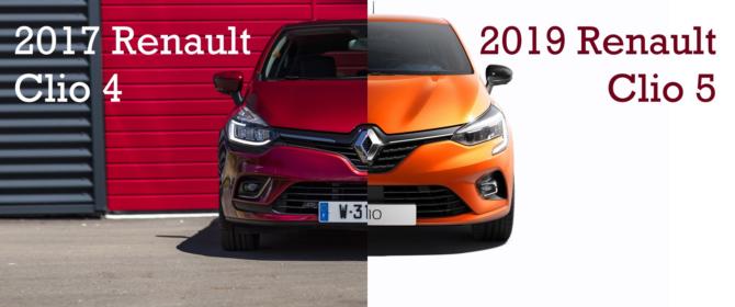 2017 Renault Clio 4 vs. 2019 Renault Clio 5 Comparison Difference Unterschied Vergleich Änderungen Neuerungen