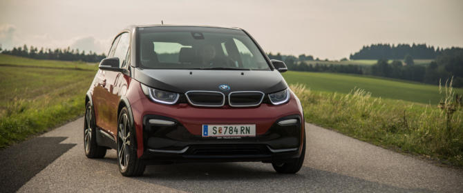 2019 BMW i3s eDrive test review Lichtenegg Windrad