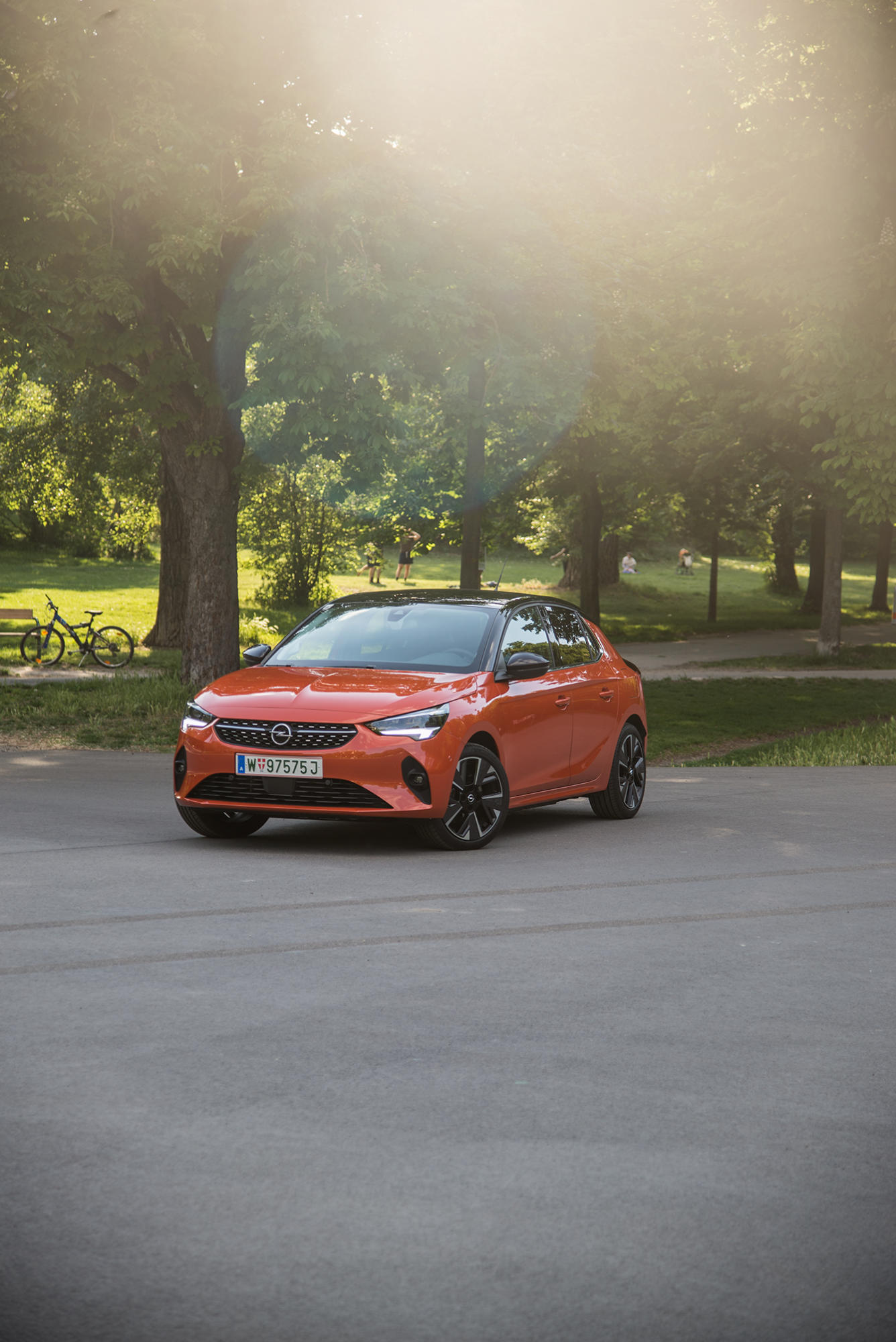 2020 Opel Corsa-e e-Elegance 1-phasig Elektro Electric EV test review Power Orange Reichweite