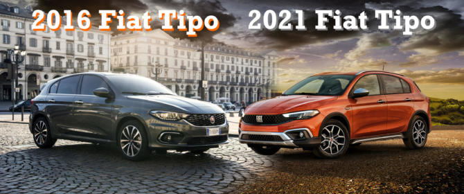 2016 vs. 2021 FIAT Tipo Facelift Comparison Difference Unterschiede Vergleich Neuerungen Changes Änderungen