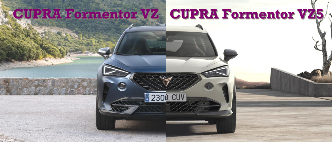 CUPRA Formentor VZ vs. VZ5 Vergleich Unterschiede Difference Comparison side-by-side