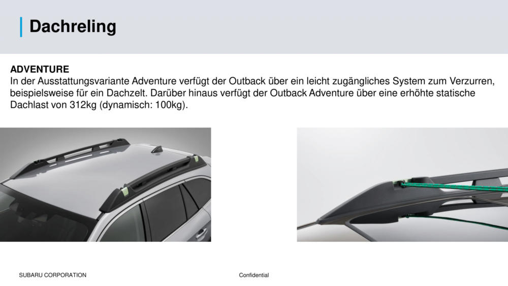 2021 Subaru Outback Info Data Spec Preis Price Böschungswinkel Länge Radstand EyeSight Dachreling Dachlast