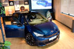 CUPRA Born Alpha Blau Aurora Blue Front Scheinwerfer Exterieur