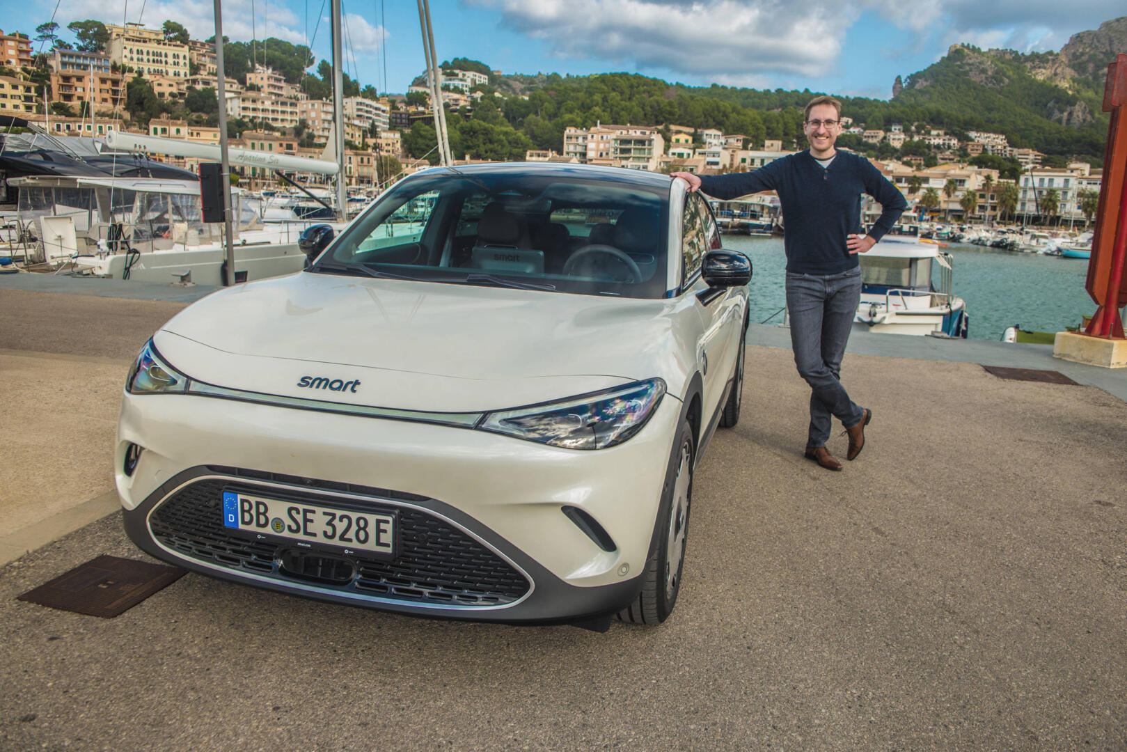 2024 smart #3 Premium Creme Erster Test Drive Review Fahrbericht Schon gefahren Mallorca Spanien autofilou