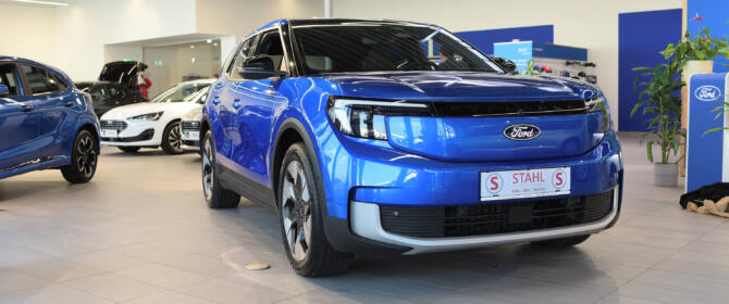 2024 2025 Ford Explorer EV elektrisch Elektro blau blue test review sitzprobe erstkontakt Platz Volumen Preis