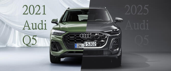 2021 vs. 2025 Audi Q5 Vergleich Comparison Difference Unterschiede Änderungen changes