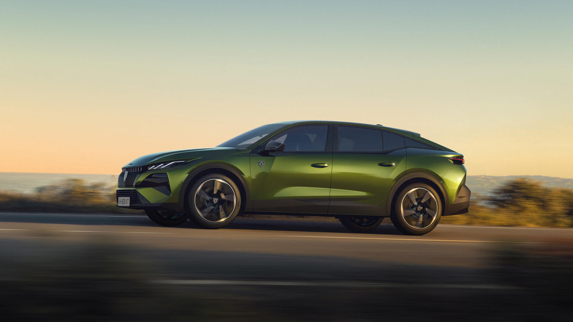 2026 Peugeot E-408 Facelift Brussels motor show Brüssel green grün