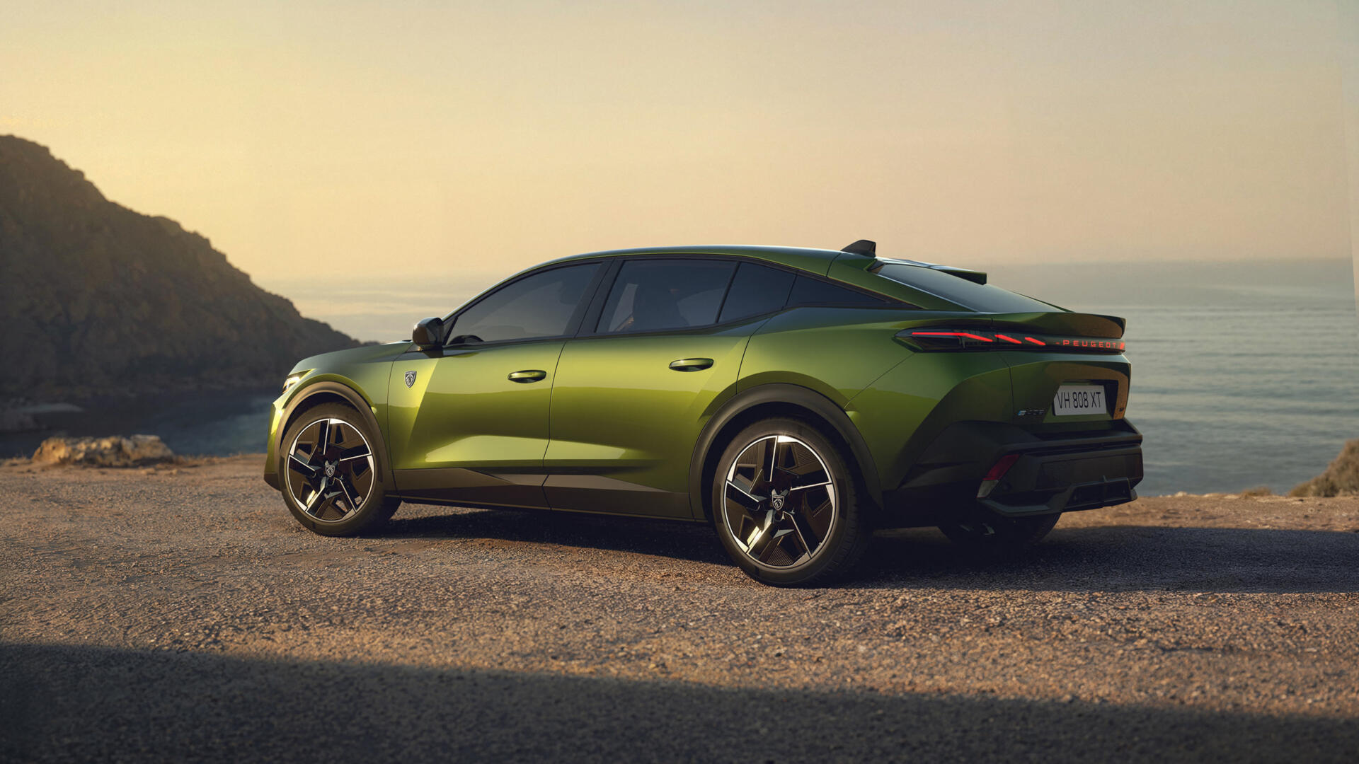 2026 Peugeot E-408 Facelift Brussels motor show Brüssel green grün