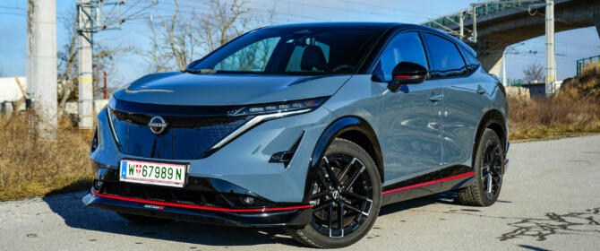 2025 Nissan Ariya Nismo Test Review Fahrbericht Stealth Grey Grau