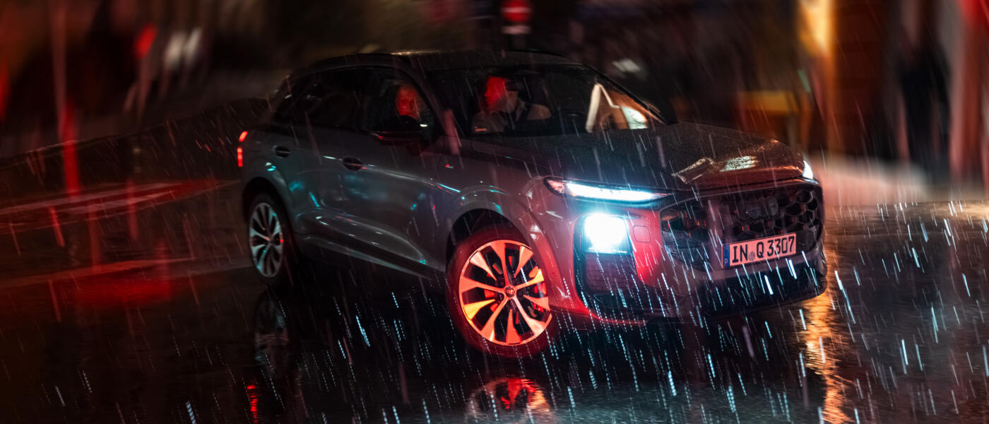 2026 Audi Q3 digitale Matrix-LED-Scheinwerfer ZKW Wieselburg Pixel Licht Leuchten Nacht