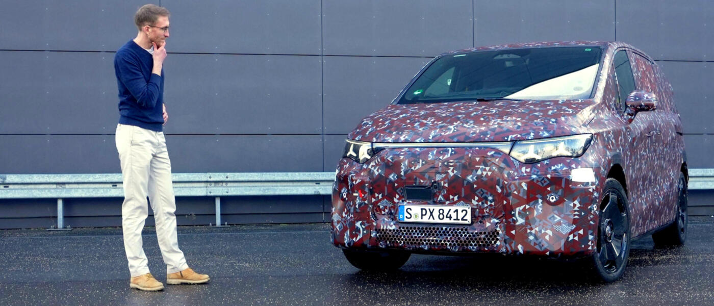 Mercedes-Benz VLE 2026 2027 first test drive covered tarnung erlkönig prototype wendekreis