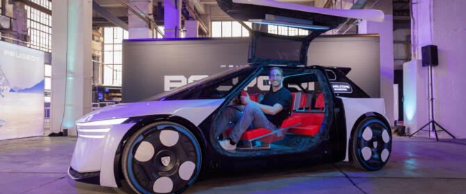 Peugeot POLYGON Concept Test Drive Review Fahrbericht schon gefahren erste ausfahrt studie prototyp