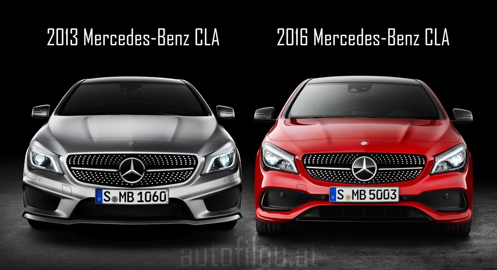 Vergleich 2013 Vs 2016 Mercedes Benz Cla Autofilou